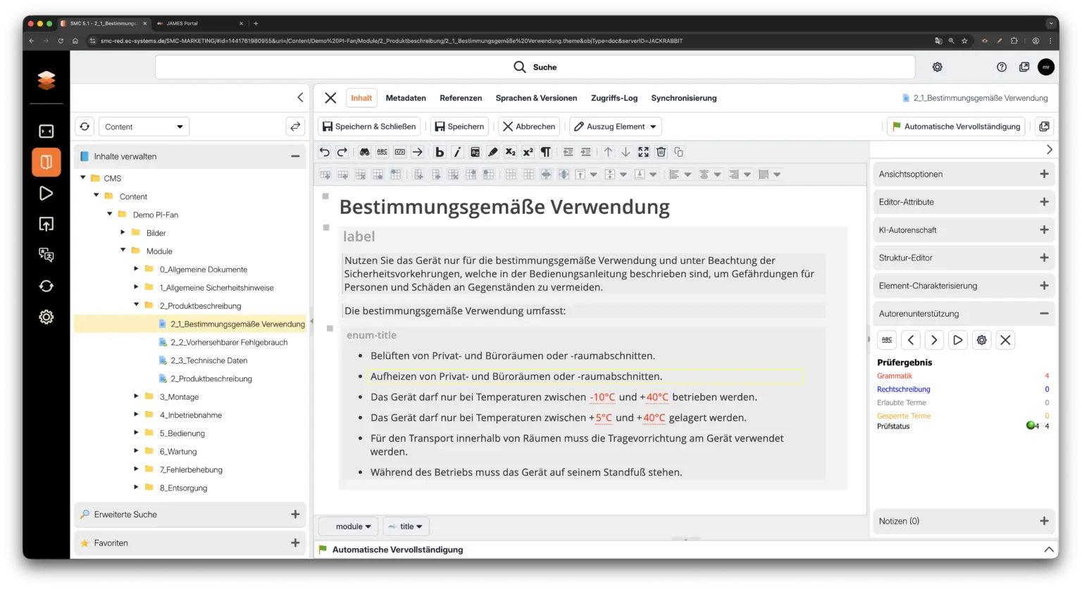 Autorenunterstützung Rechtschreibung de